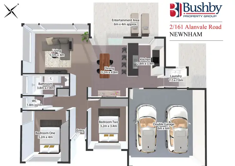 Floorplan of Homely house listing, 2/161 Alanvale Road, Newnham TAS 7248