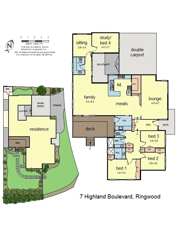 Floorplan of Homely house listing, 7 Highland Boulevard, Ringwood VIC 3134