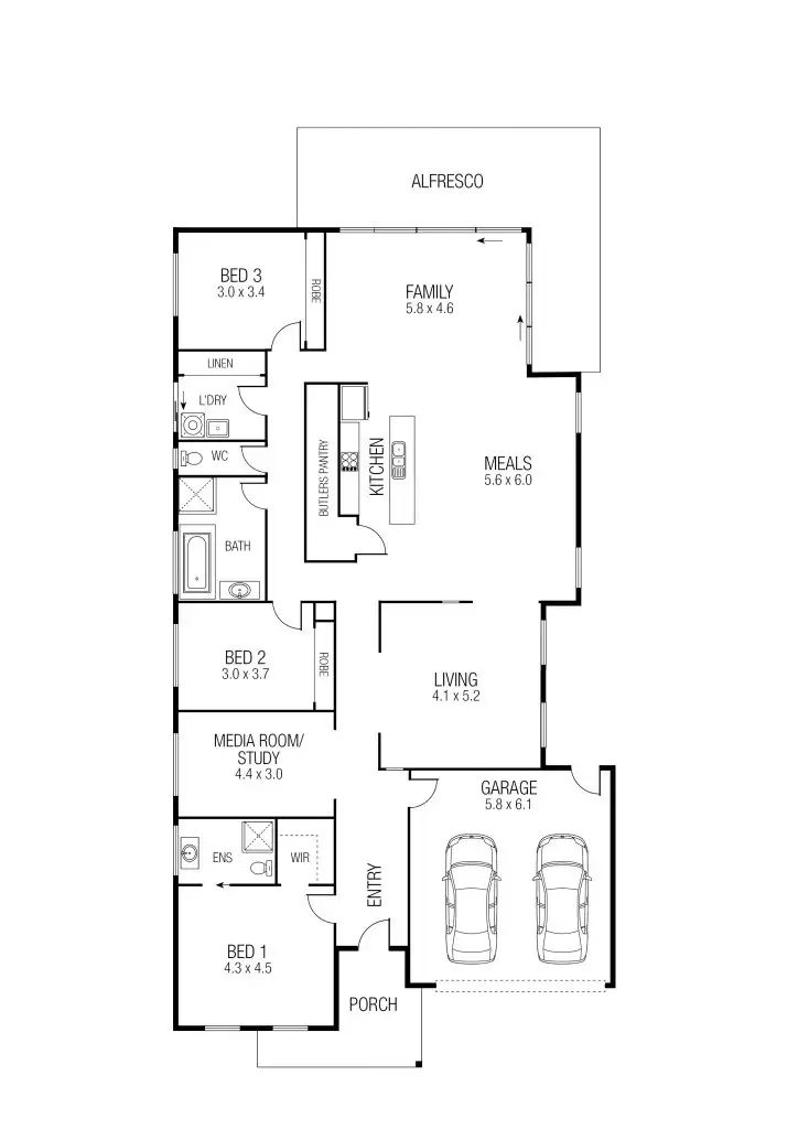Floorplan of Homely house listing, 12 Geranium Grove, Mernda VIC 3754