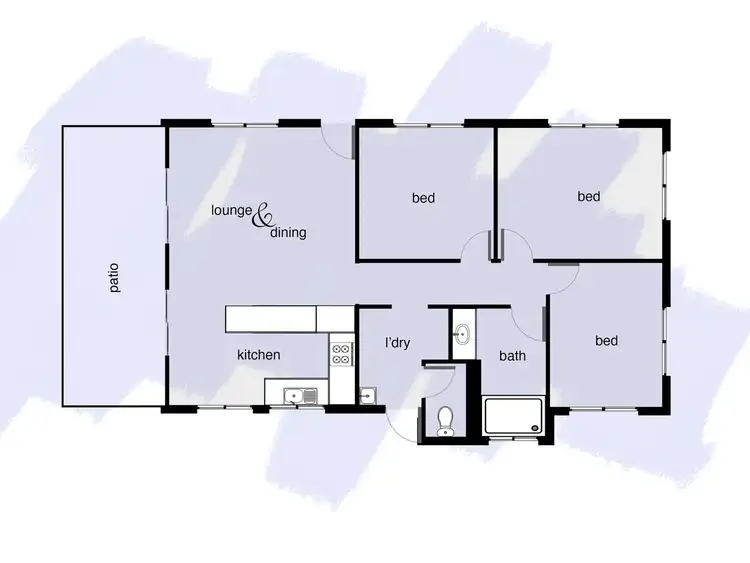 Floorplan of Homely house listing, 35 Debbie Street, Trinity Park QLD 4879