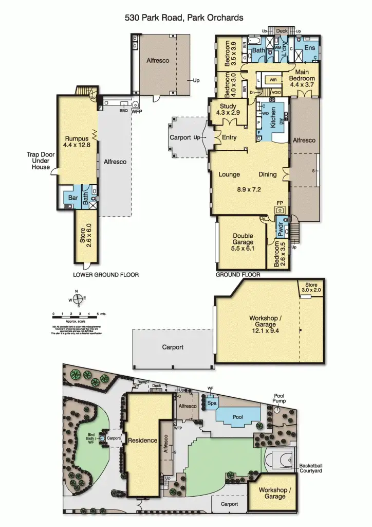 Floorplan of Homely house listing, 530 Park Road, Park Orchards VIC 3114