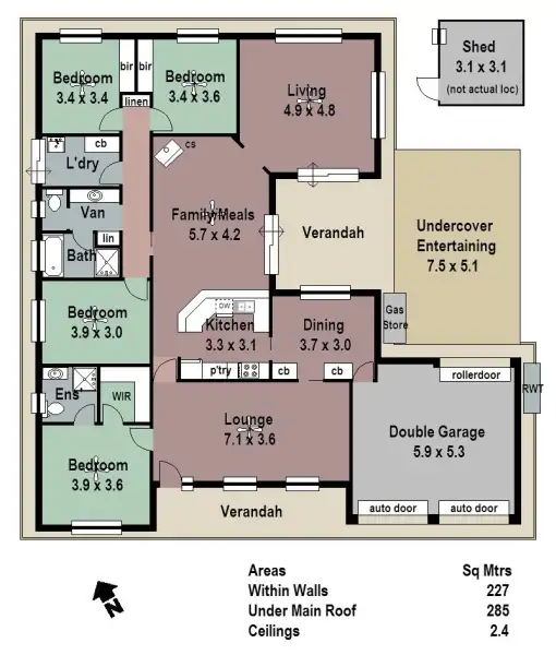 Floorplan of Homely house listing, 10 Elm Gve, Lobethal SA 5241