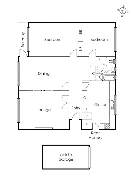 Floorplan of Homely apartment listing, 4/736 Orrong Road, Toorak VIC 3142