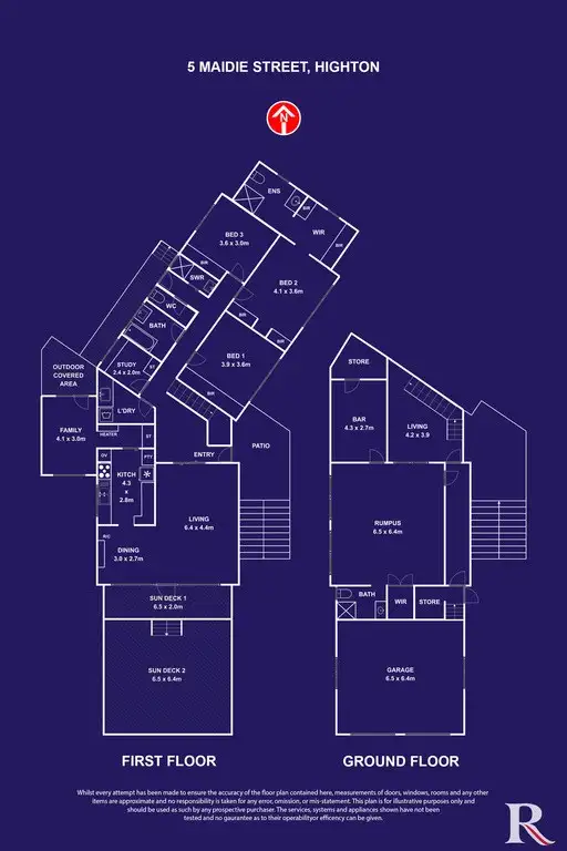 Floorplan of Homely house listing, 5 Maidie Street, Highton VIC 3216