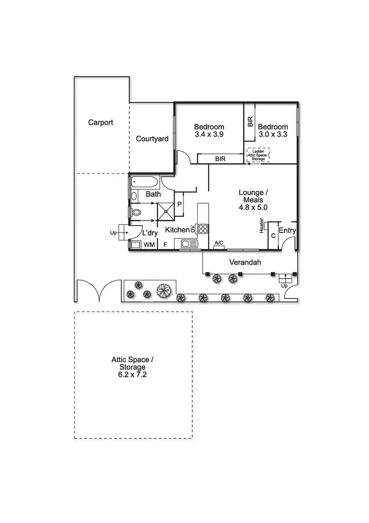 Floorplan of Homely unit listing, 4/646 Centre Road, Bentleigh East VIC 3165