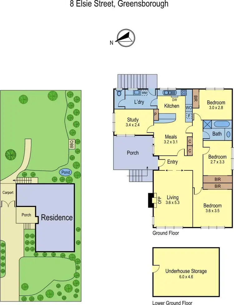 Floorplan of Homely house listing, 8 Elsie Street, Greensborough VIC 3088