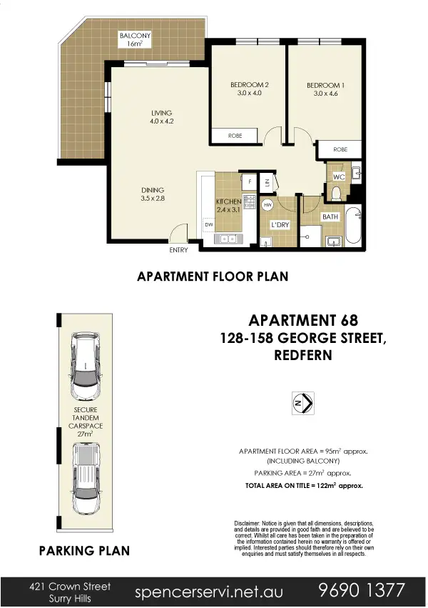 Floorplan of Homely apartment listing, 68/128 George Street (enter via Renwick St), Redfern NSW 2016