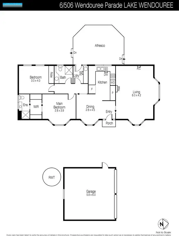 Floorplan of Homely unit listing, 6/506 Wendouree Parade, Lake Wendouree VIC 3350