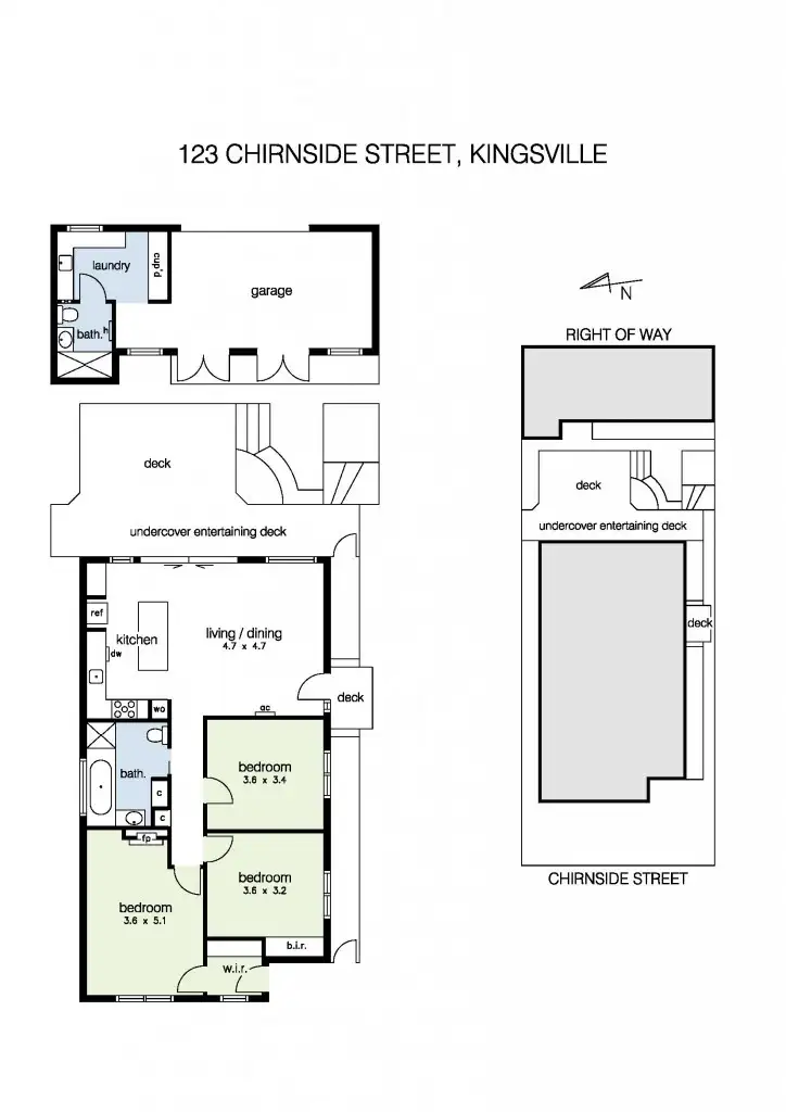 Floorplan of Homely house listing, 123 Chirnside Street, Kingsville VIC 3012