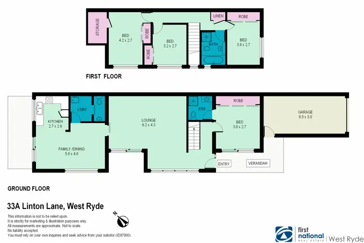 Floorplan of Homely house listing, 33A Linton Lane, West Ryde NSW 2114