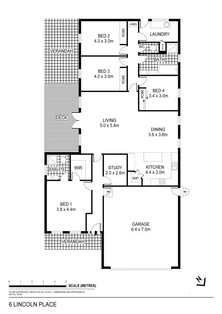 Floorplan of Homely house listing, 6 Lincoln Place, East Bendigo VIC 3550