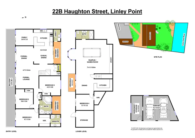 Floorplan of Homely house listing, 22B Haughton Street, Linley Point NSW 2066