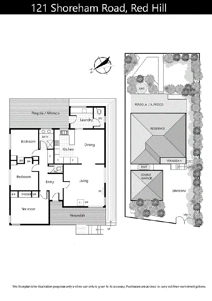 Floorplan of Homely house listing, 121 Shoreham Road, Red Hill VIC 3937