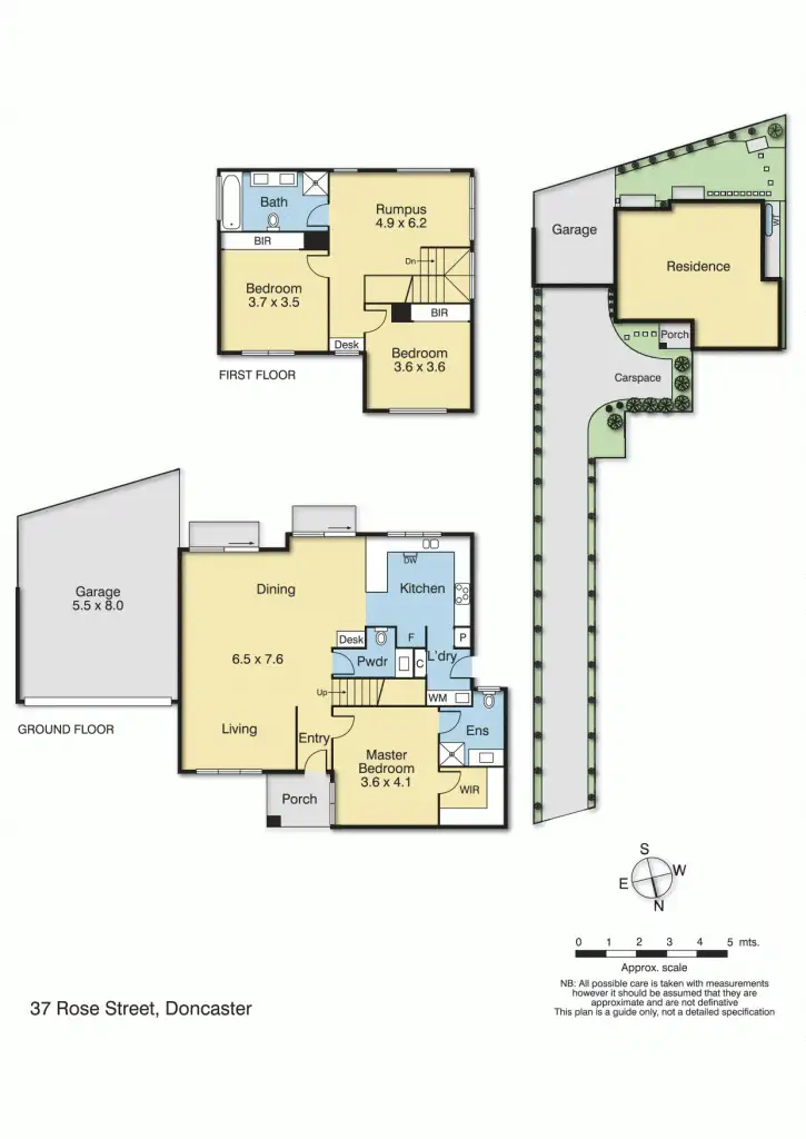 Floorplan of Homely townhouse listing, 37 Rose Street, Doncaster VIC 3108