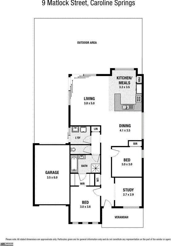 Floorplan of Homely house listing, 9 Matlock Street, Caroline Springs VIC 3023