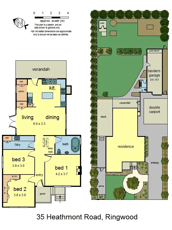 Floorplan of Homely house listing, 35 Heathmont Road, Ringwood VIC 3134