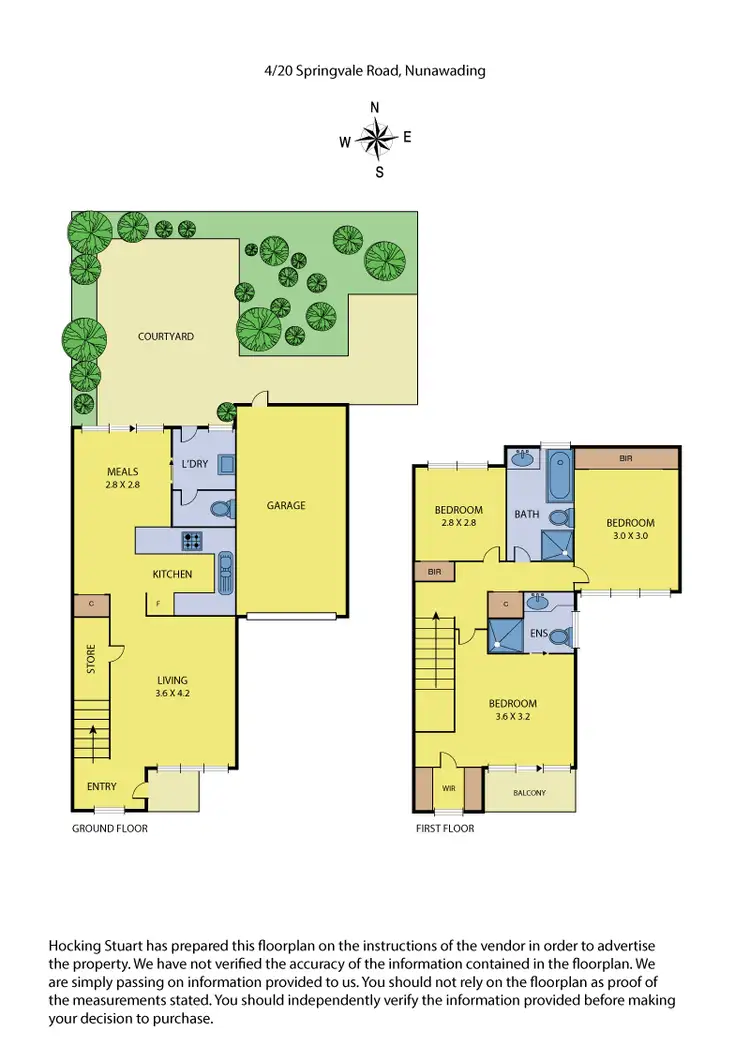 Floorplan of Homely townhouse listing, 4/20 Springvale Road, Nunawading VIC 3131