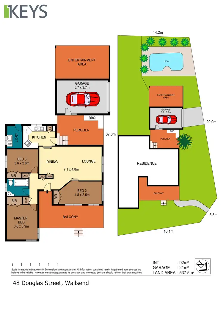 Floorplan of Homely house listing, 48 Douglas Street, Wallsend NSW 2287