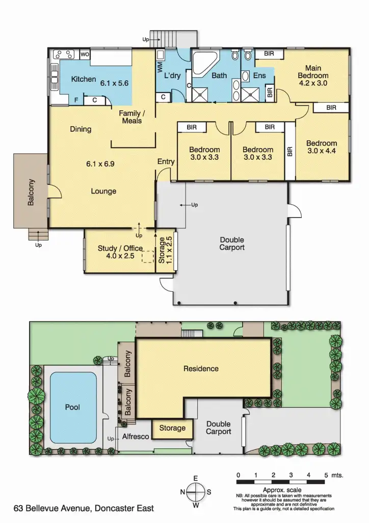 Floorplan of Homely house listing, 63 Bellevue Avenue, Doncaster East VIC 3109