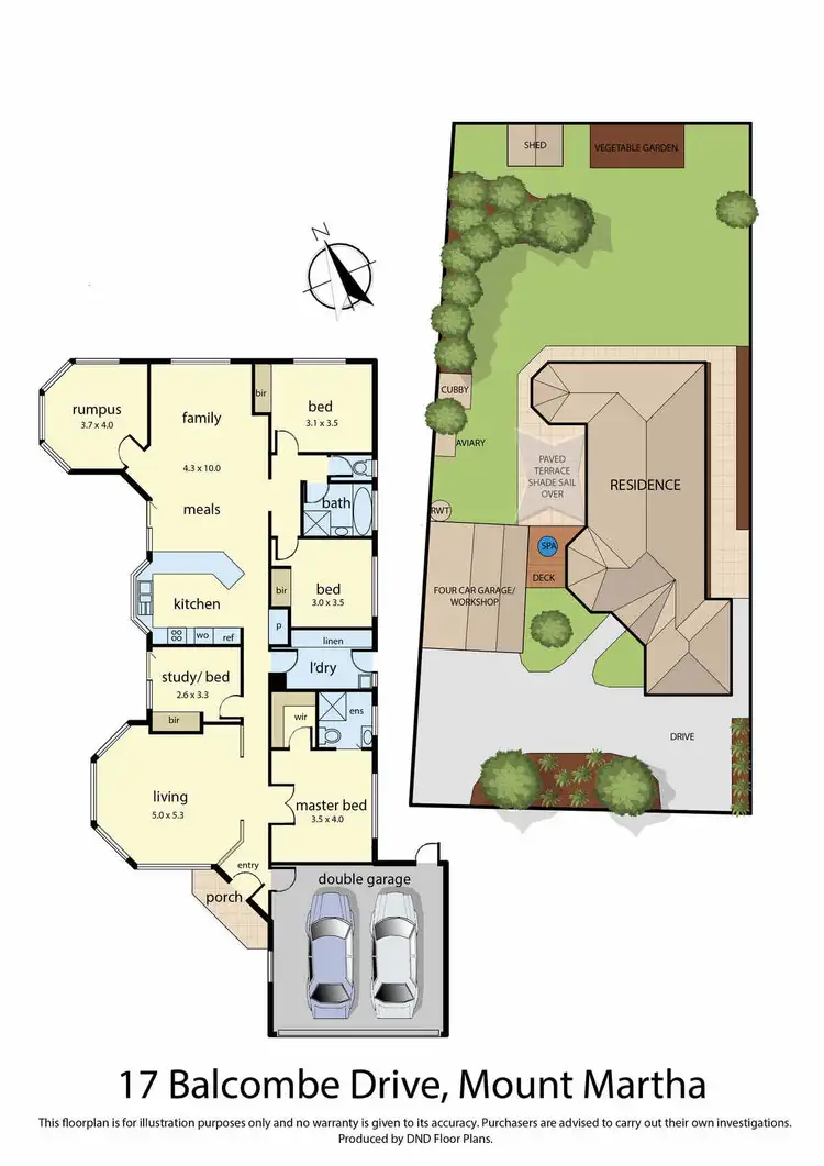 Floorplan of Homely house listing, 17 Balcombe Drive, Mount Martha VIC 3934