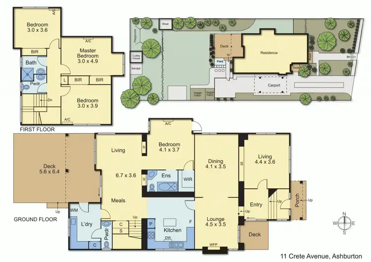 Floorplan of Homely house listing, 11 Crete Avenue, Ashburton VIC 3147