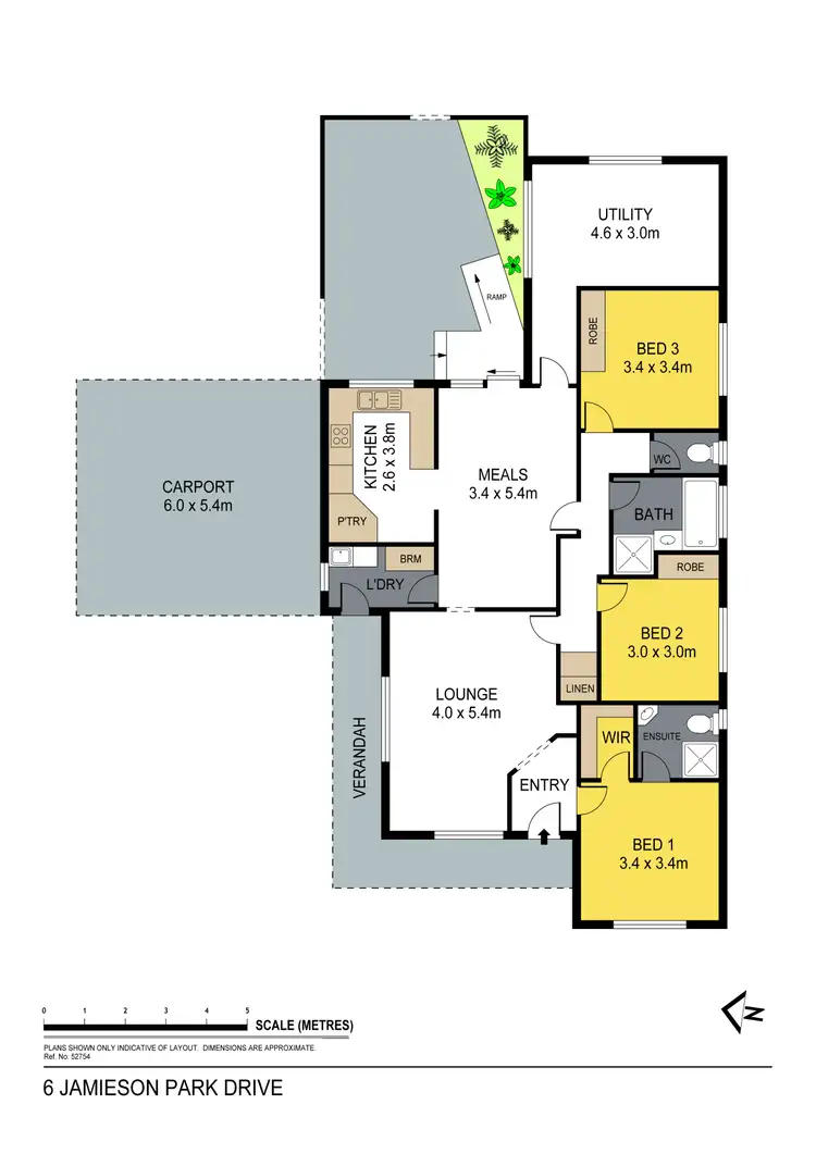 Floorplan of Homely house listing, 6 Jamison Park Drive, Kangaroo Flat VIC 3555