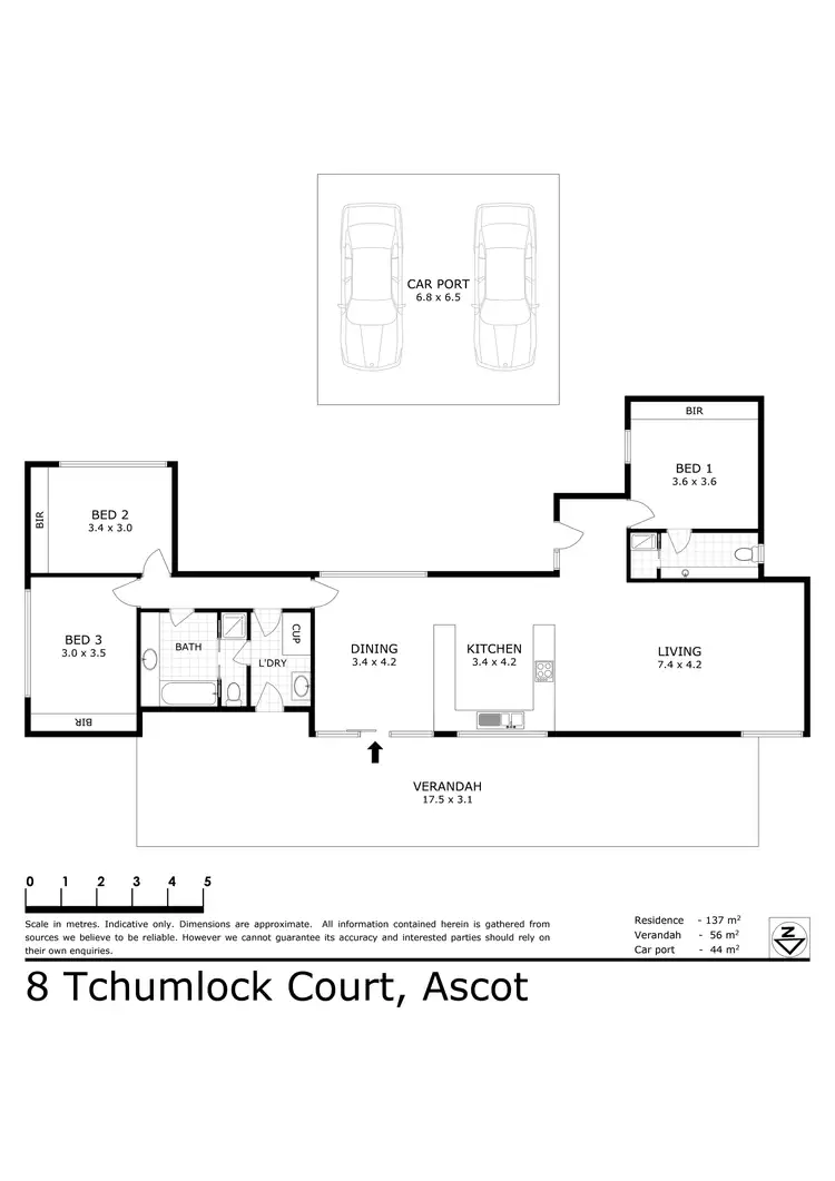 Floorplan of Homely house listing, 8 Tchumlock Court, Ascot VIC 3551