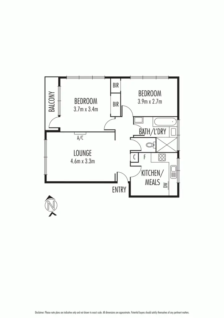 Floorplan of Homely apartment listing, 3/19 Trevascus Street, Caulfield South VIC 3162