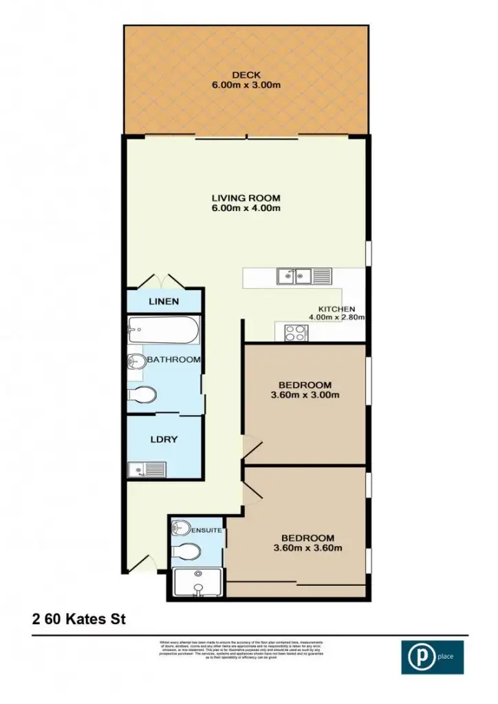 Floorplan of Homely unit listing, 2/60 Kates Street, Morningside QLD 4170
