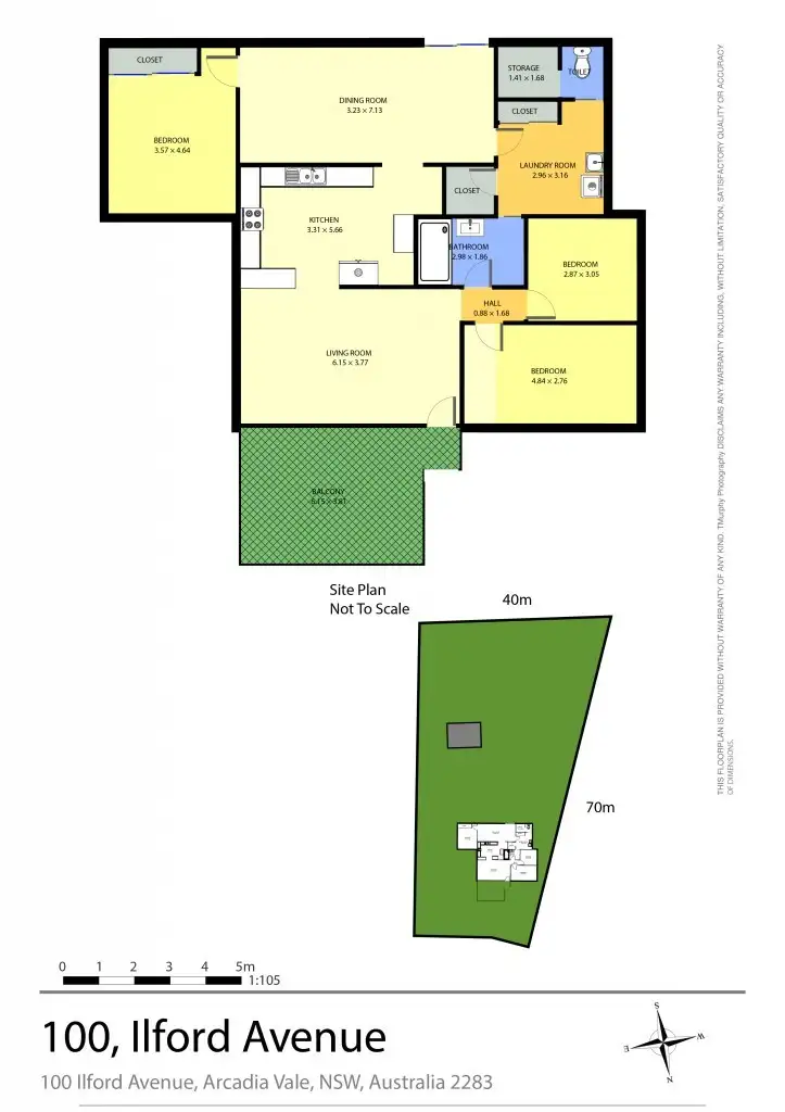 Floorplan of Homely house listing, 100 Ilford Avenue, Arcadia Vale NSW 2283