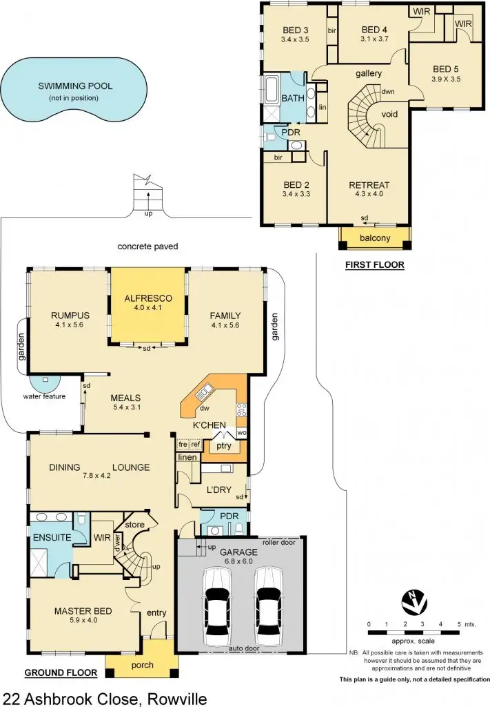 Floorplan of Homely house listing, 22 Ashbrook Close, Rowville VIC 3178
