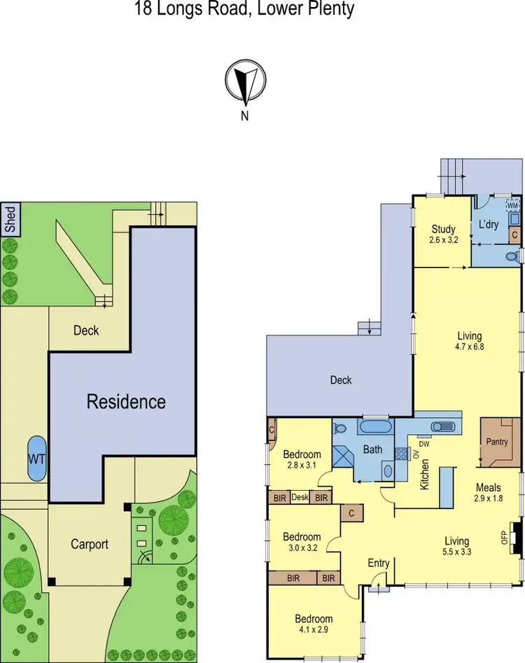 Floorplan of Homely house listing, 18 Longs Road, Lower Plenty VIC 3093