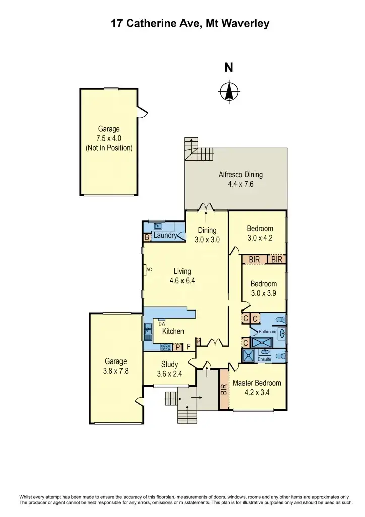 Floorplan of Homely house listing, 17 Catherine Avenue, Mount Waverley VIC 3149