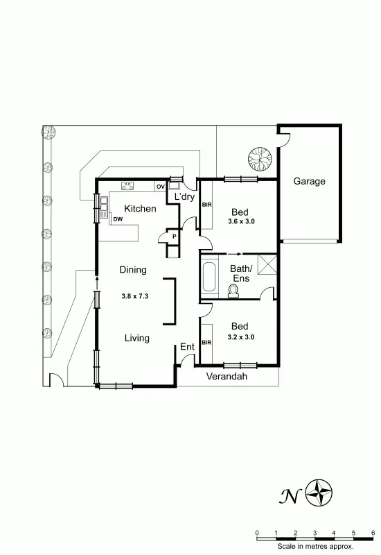 Floorplan of Homely unit listing, 2/43 Mackie Road, Bentleigh East VIC 3165