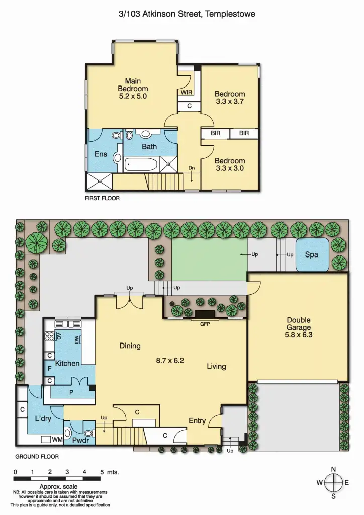 Floorplan of Homely townhouse listing, 3/103 Atkinson Street, Templestowe VIC 3106