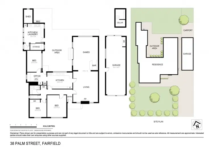 Floorplan of Homely house listing, 38 Palm Street, Fairfield VIC 3078