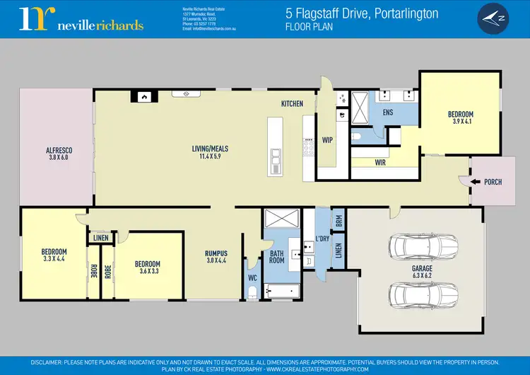 Floorplan of Homely house listing, 5 Flagstaff Drive, Portarlington VIC 3223