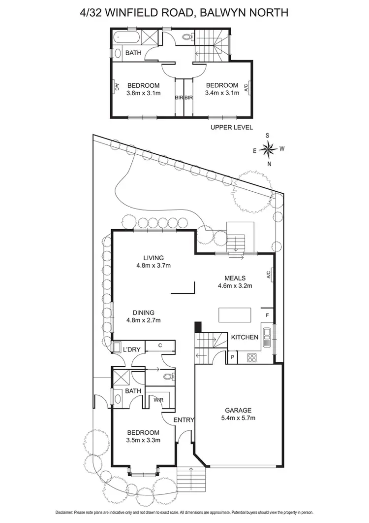 Floorplan of Homely townhouse listing, 4/32 Winfield Road, Balwyn North VIC 3104
