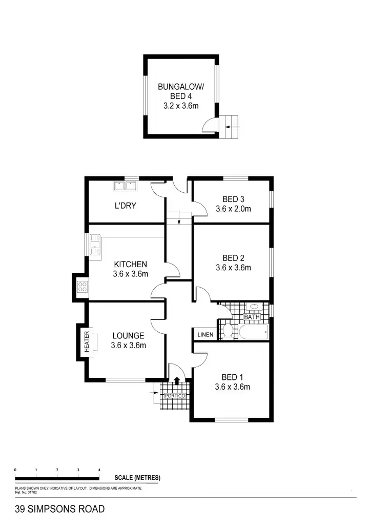 Floorplan of Homely house listing, 39 Simpsons Road, Eaglehawk VIC 3556