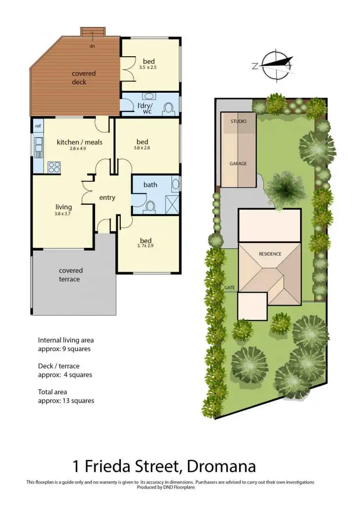 Floorplan of Homely house listing, 1 Frieda Street, Dromana VIC 3936