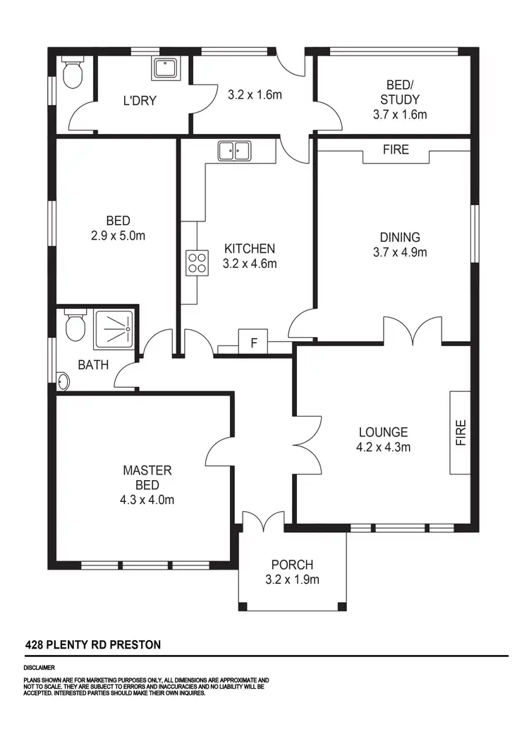 Floorplan of Homely house listing, 428 Plenty Road, Preston VIC 3072
