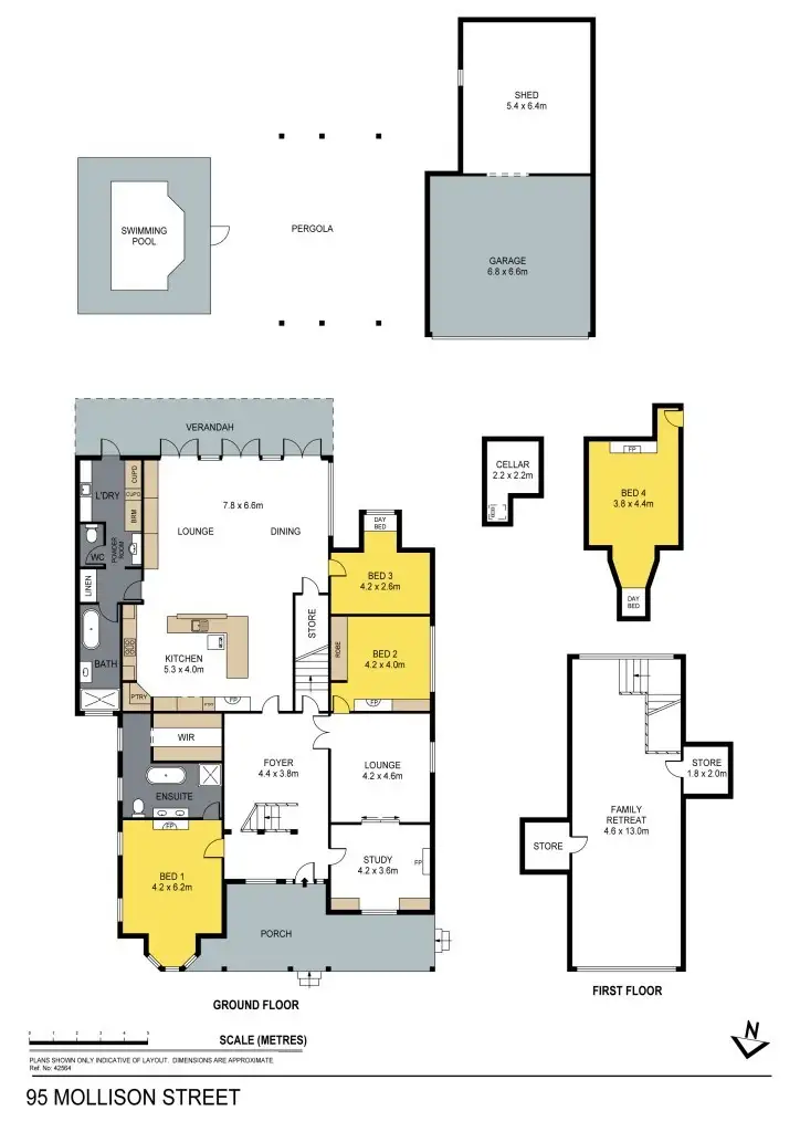 Floorplan of Homely house listing, 95 Mollison Street, Bendigo VIC 3550
