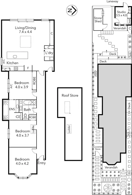 Floorplan of Homely house listing, 31 Andrew Street, Northcote VIC 3070