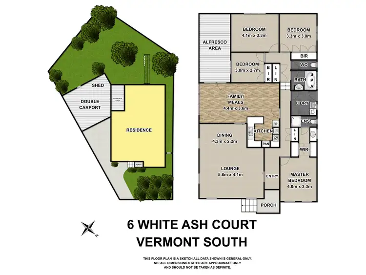 Floorplan of Homely house listing, 6 White Ash Court, Vermont South VIC 3133