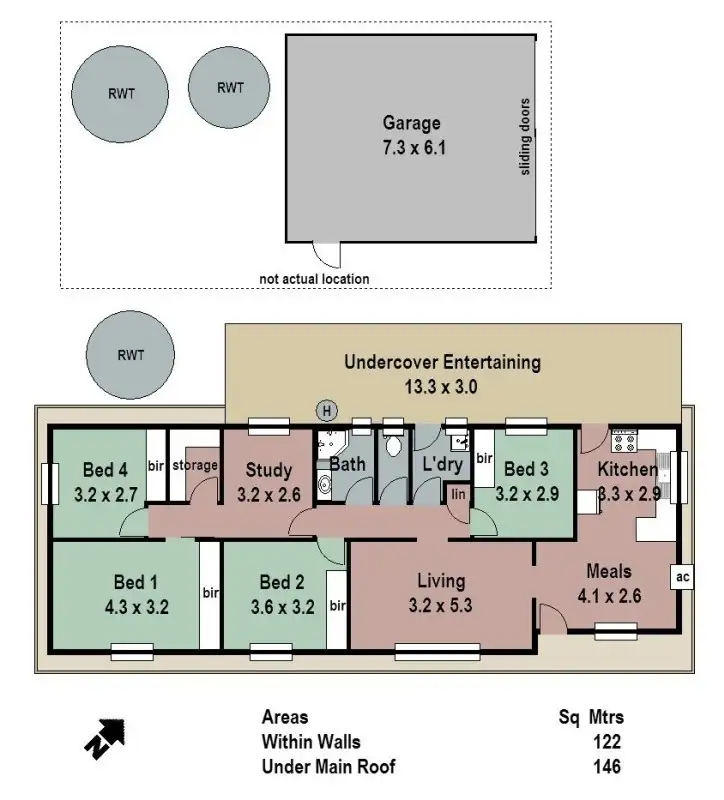 Floorplan of Homely house listing, 22 Pochin Street, Macclesfield SA 5153