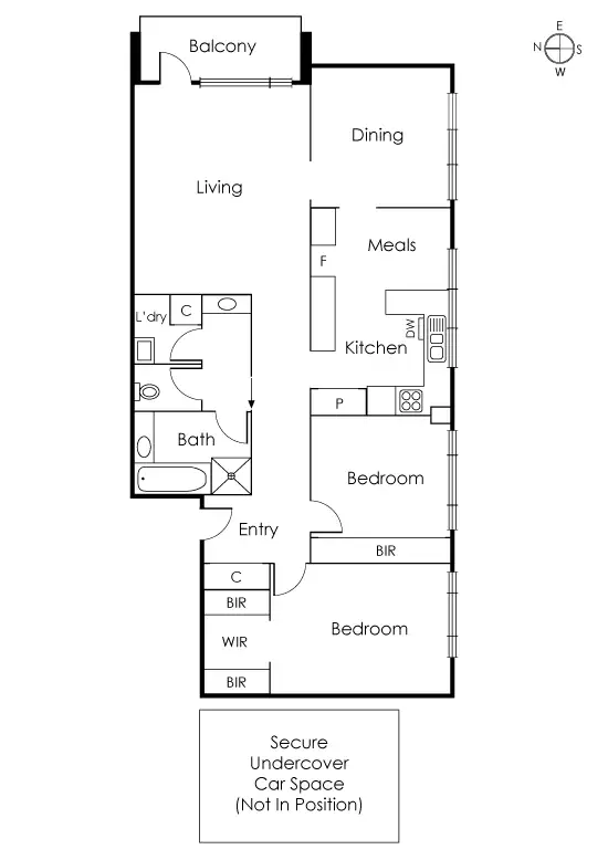 Floorplan of Homely apartment listing, 21/33 Murphy Street, South Yarra VIC 3141