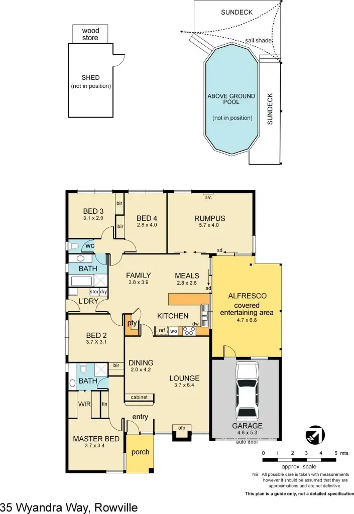 Floorplan of Homely house listing, 35 Wyandra Way, Rowville VIC 3178