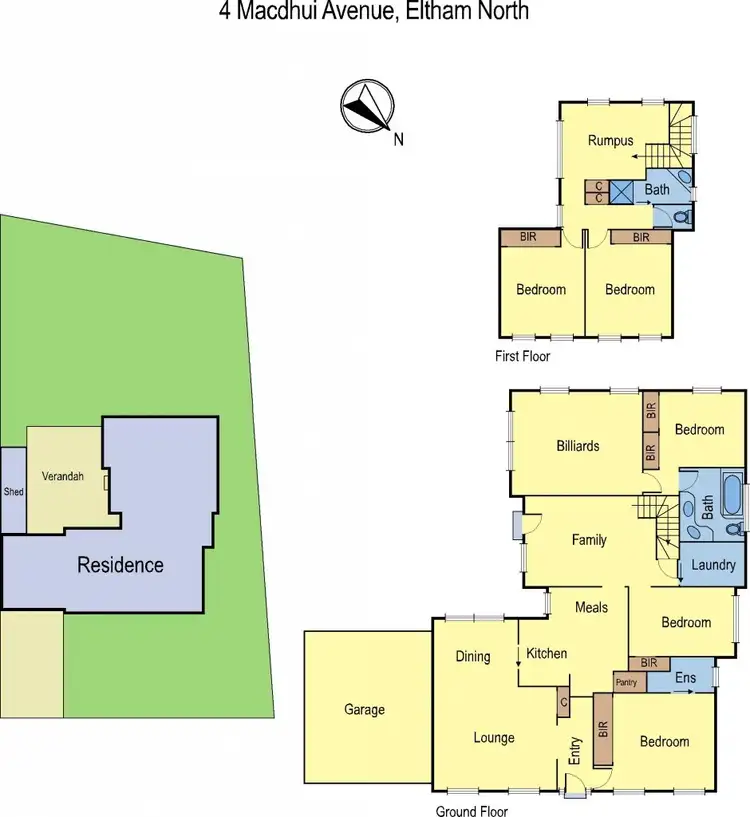 Floorplan of Homely house listing, 4 Macdhui Avenue, Eltham North VIC 3095