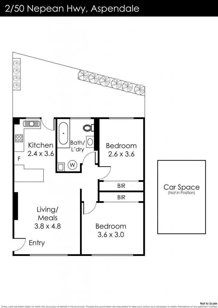 Floorplan of Homely unit listing, 2/50 Nepean Highway, Aspendale VIC 3195