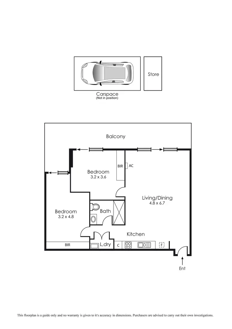 Floorplan of Homely apartment listing, 1/80 Balcombe Road, Mentone VIC 3194